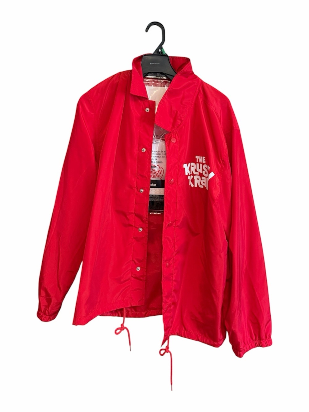 Spirit Halloween Red and White Krusty Krab Jacket halloween costume
